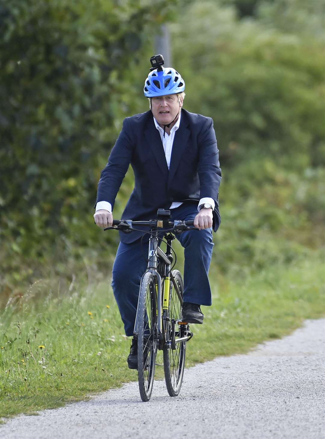 The PM launched the strategy to get more people cycling (Rui Vieira/PA)