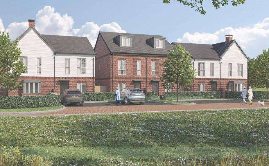 The modular homes developer has submitted a revised bid for 88 homes in Staplehurst, near Maidstone. Photo: ilke Homes/ECE Architecture