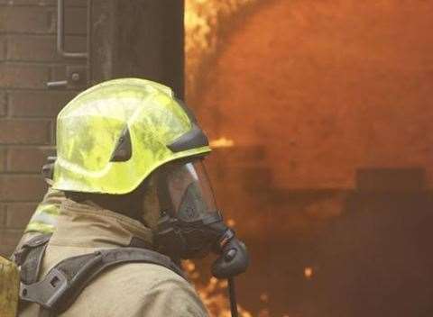 Fire crews remain at the scene. Pic: Stock image