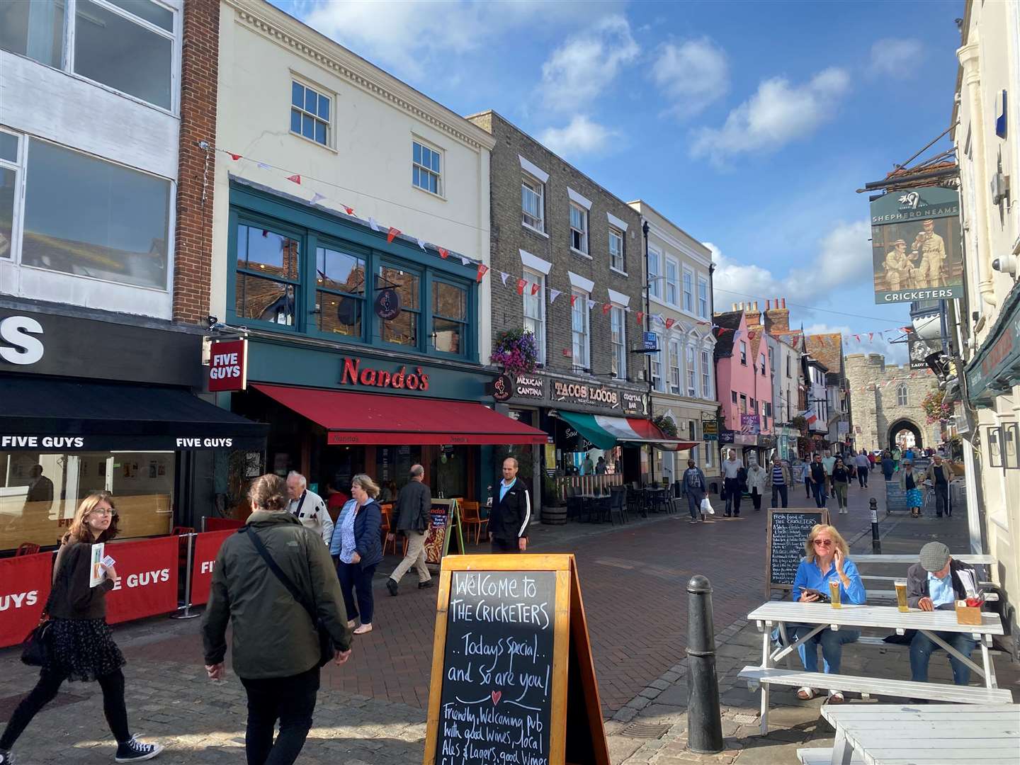 St Peter's Street, Canterbury, is home to a variety of food and drink businesses