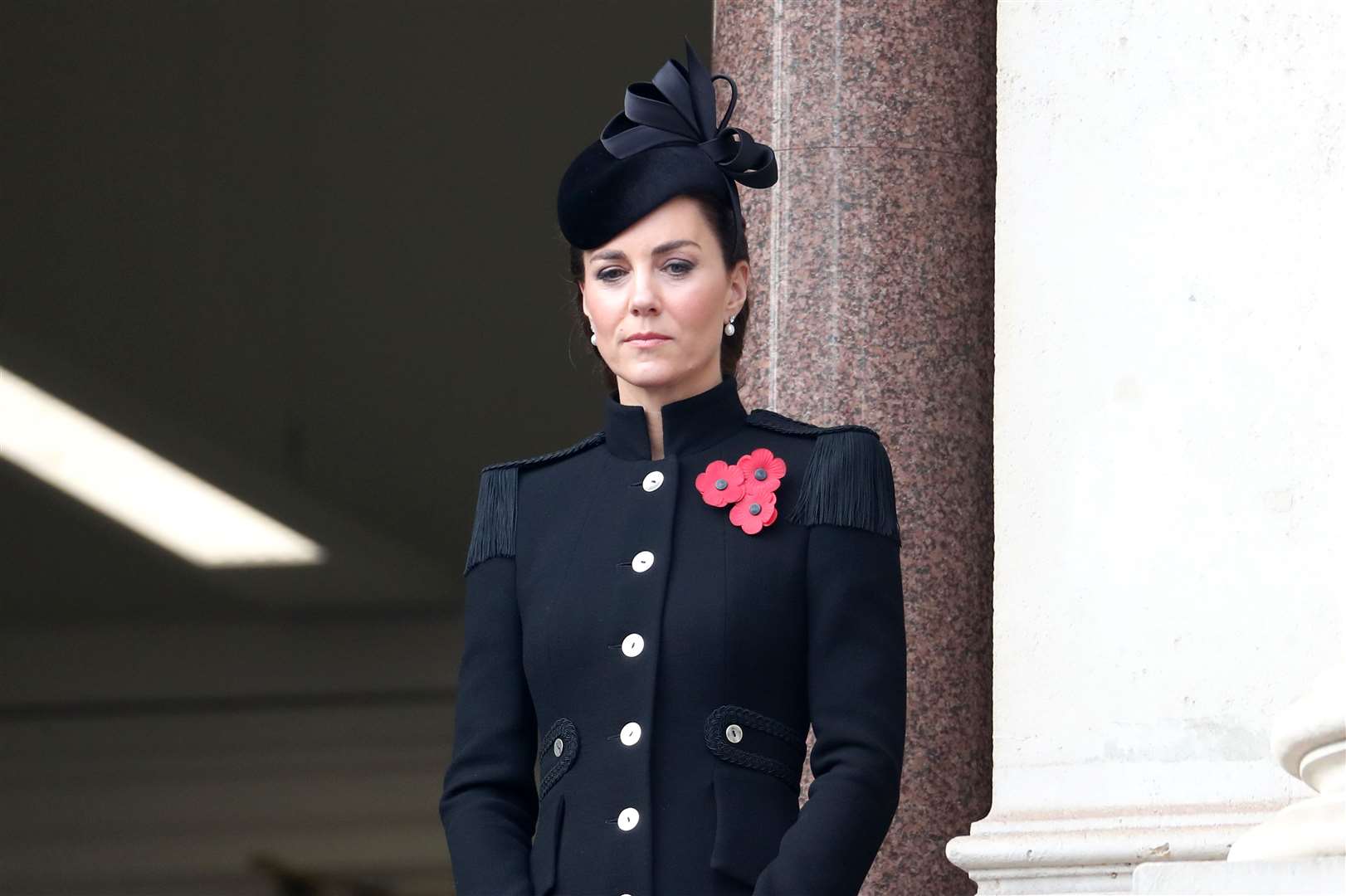 The duchess watched the Remembrance Sunday service at the Cenotaph from a Government building (Chris Jackson/PA)