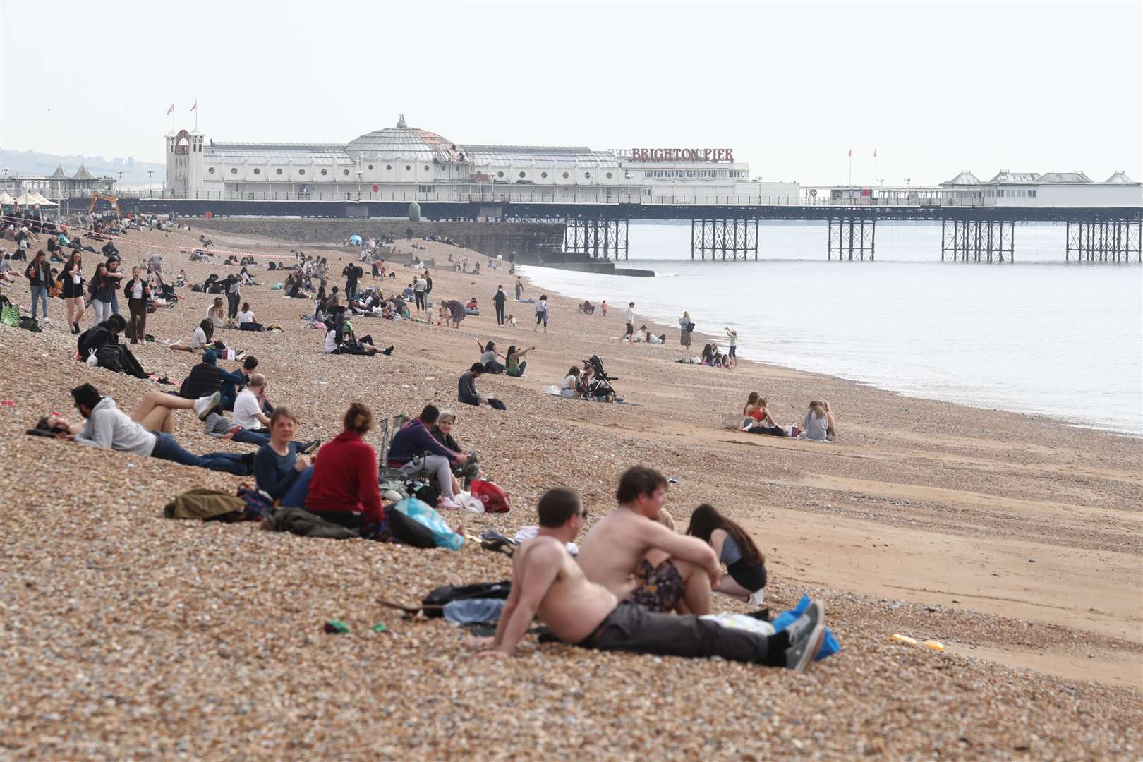 Brighton beach in East Sussex (Gareth Fuller/PA)