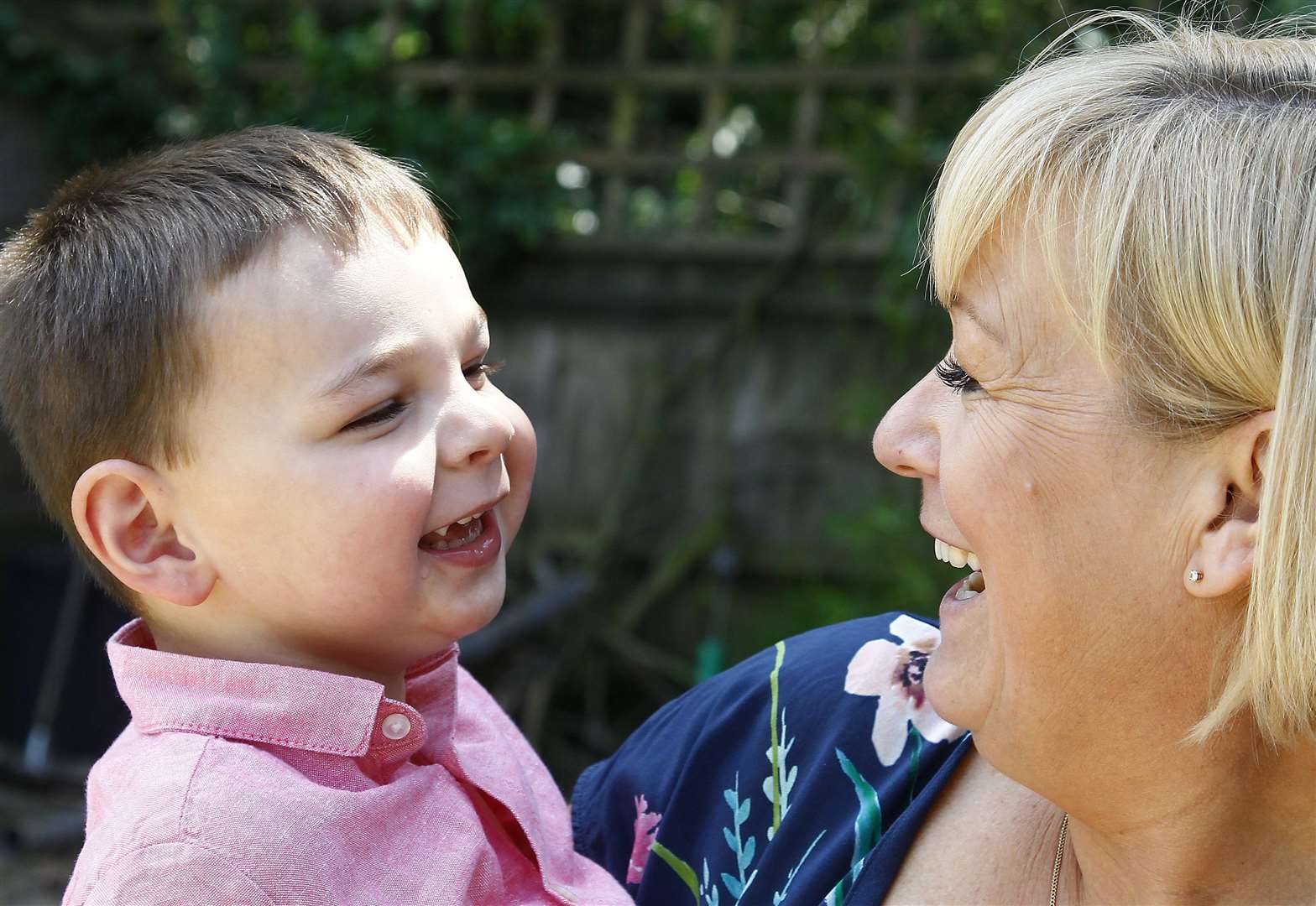 Tony and his adoptive mum Paula Hudgell