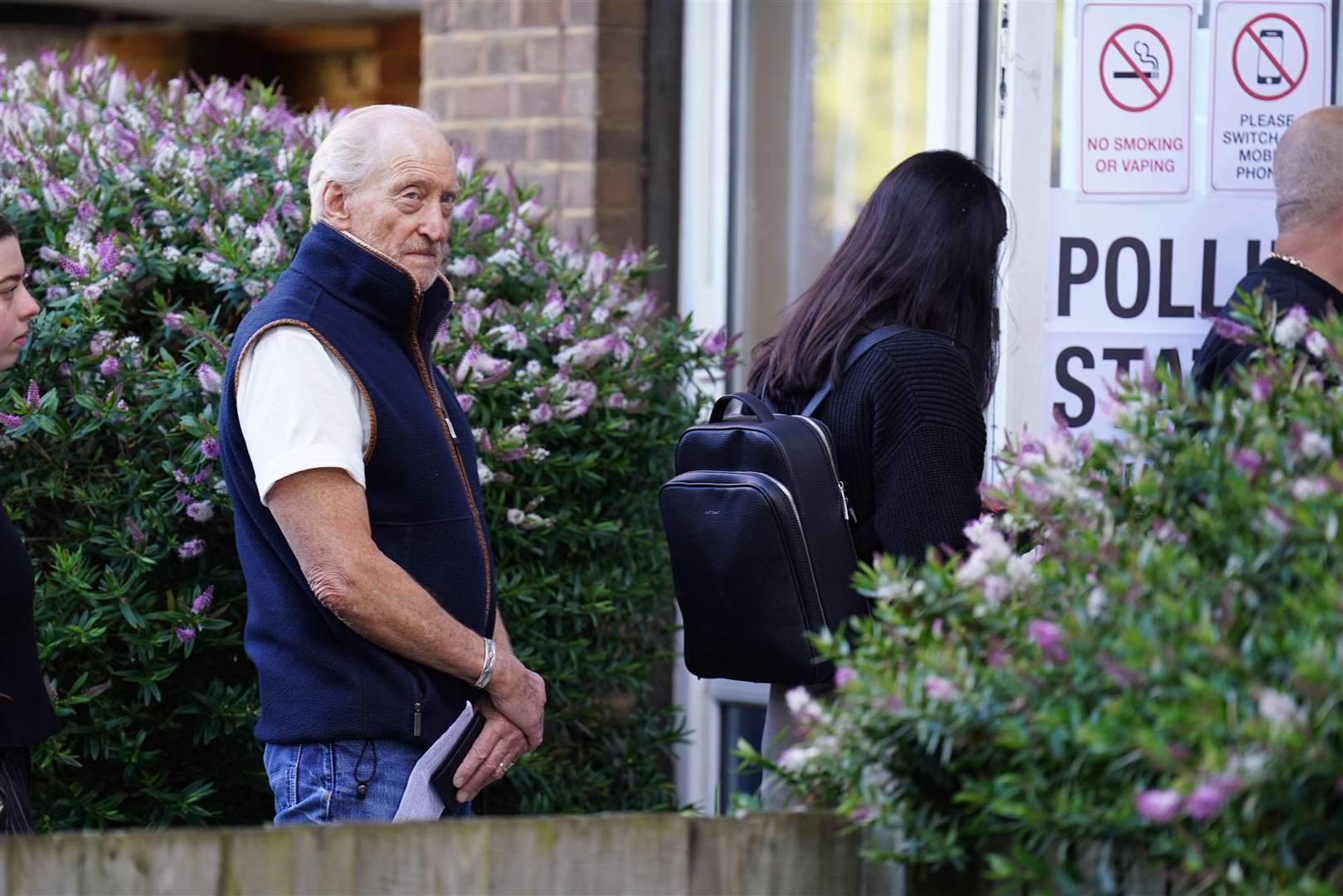 Actor Charles Dance waits to cast his vote (James Manning/PA)