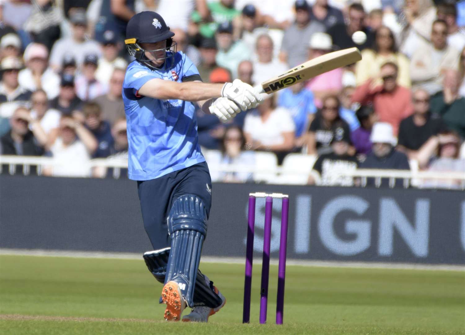 Joey Evison - still on loan from Notts until the move is made permanent at the end of the season - enjoyed a fruitful return to Trent Bridge. Picture: Barry Goodwin