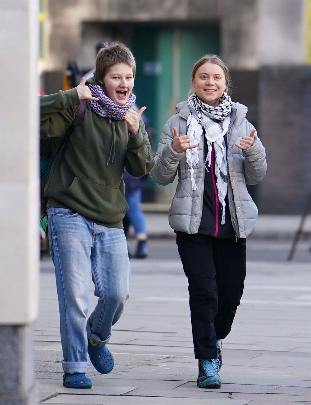 Greta Thunberg has denied a public order offence (Jordan Pettitt/PA)