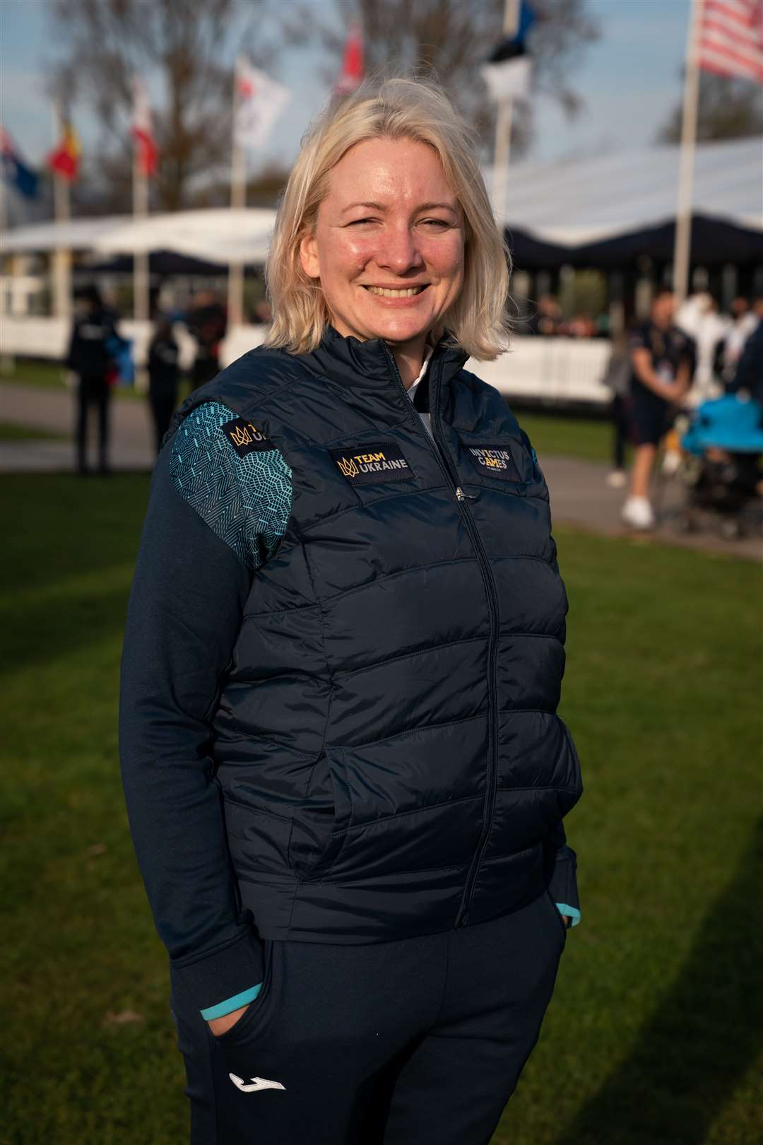 Ukraine team manager Oksana Horbach (Aaron Chown/PA)