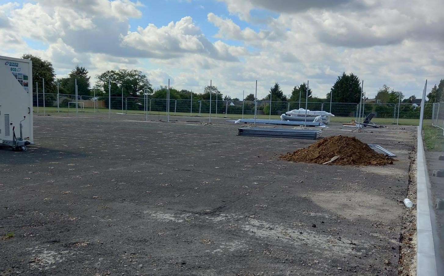 Hythe Road Recreation Ground in Willesborough saw work begin on its new MUGA site in the autumn