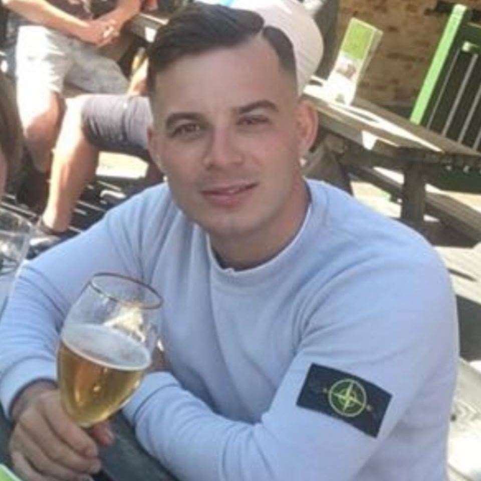 Kieron Nicholson, accused of murdering Jamie Simmons in Shepway. Picture: Facebook