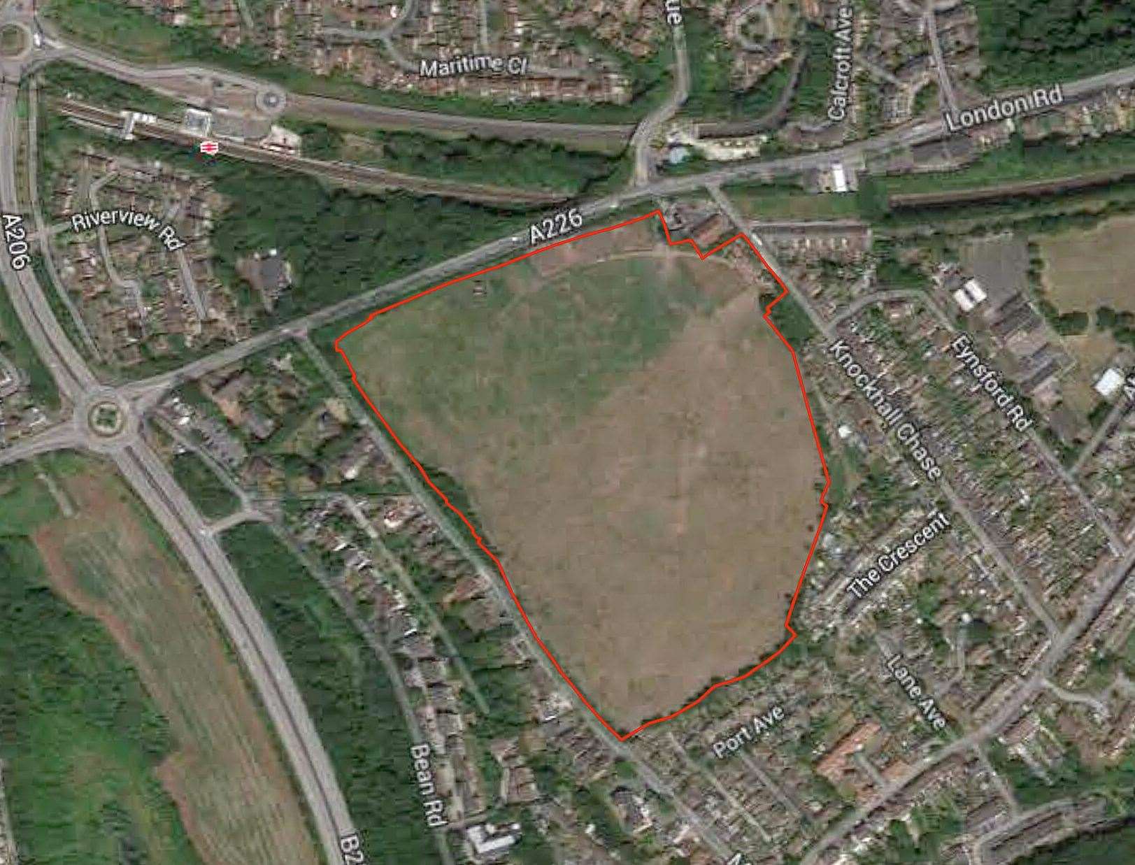 The proposed homes would be on the old Biffa site in Greenhithe. Picture: PMG Regeneration