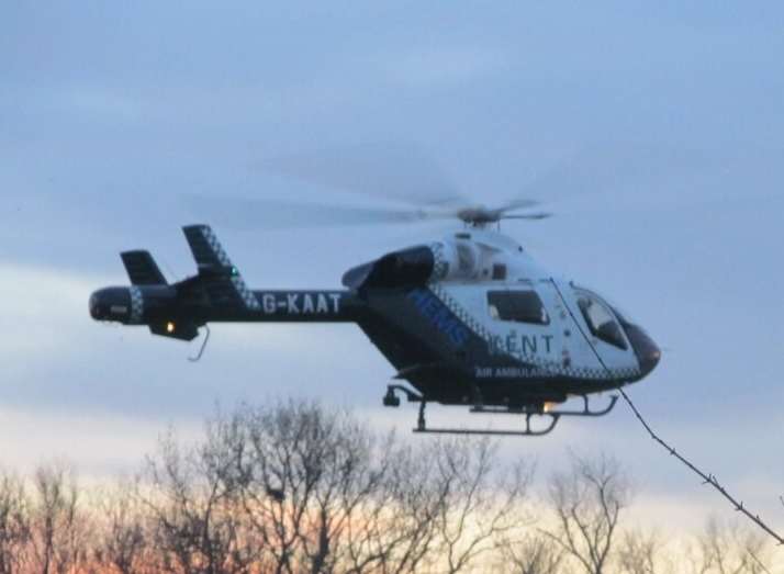 Kent Air Ambulance. Stock photo