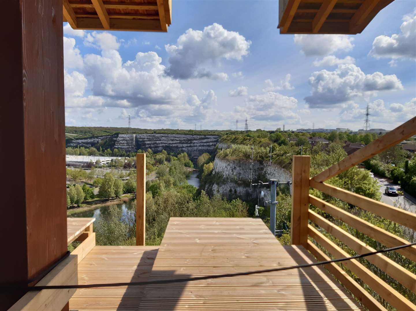 A view from the top of the Hangloose viewing platform