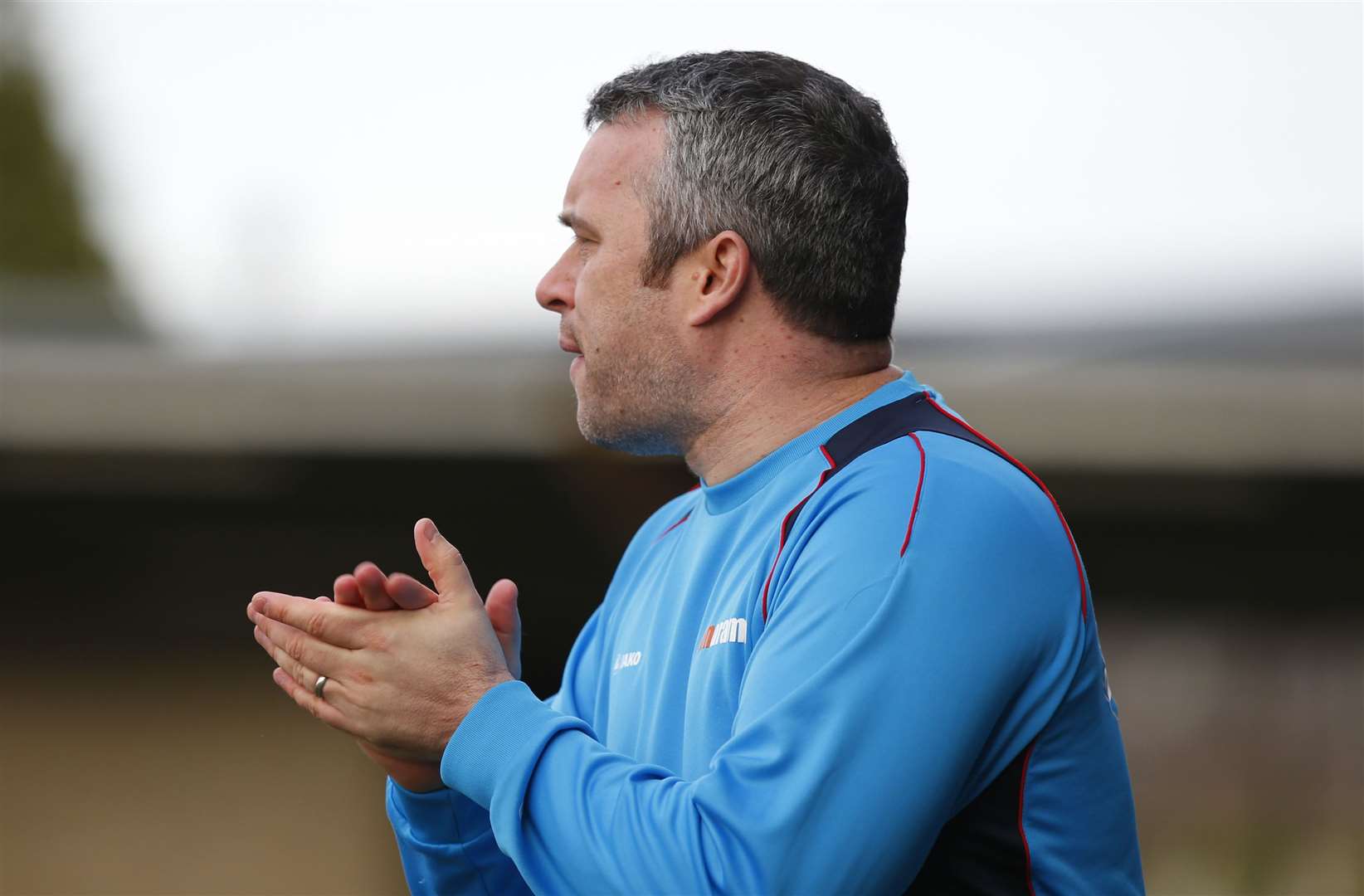 Dartford joint-manager Adam Flanagan Picture: Andy Jones