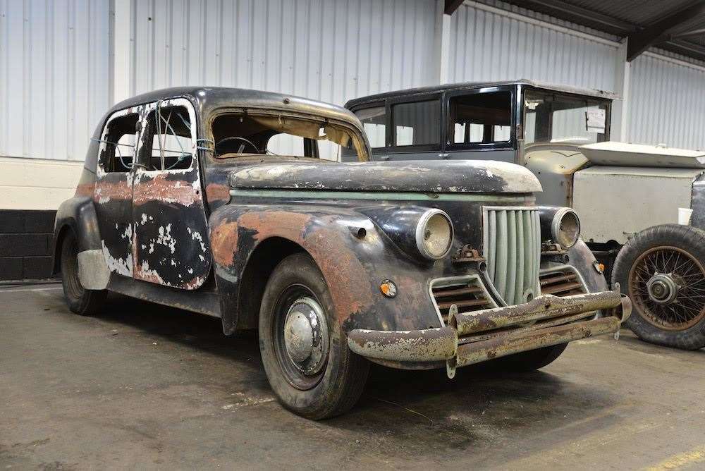 Murad's 1948 prototype pictured in 2017 in new owner Sam Glover's 'car barn' in Cheltenham. Picture: Sam Glover