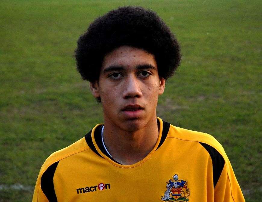 A young Chris Smalling at Maidstone United. Picture: Steve Terrell