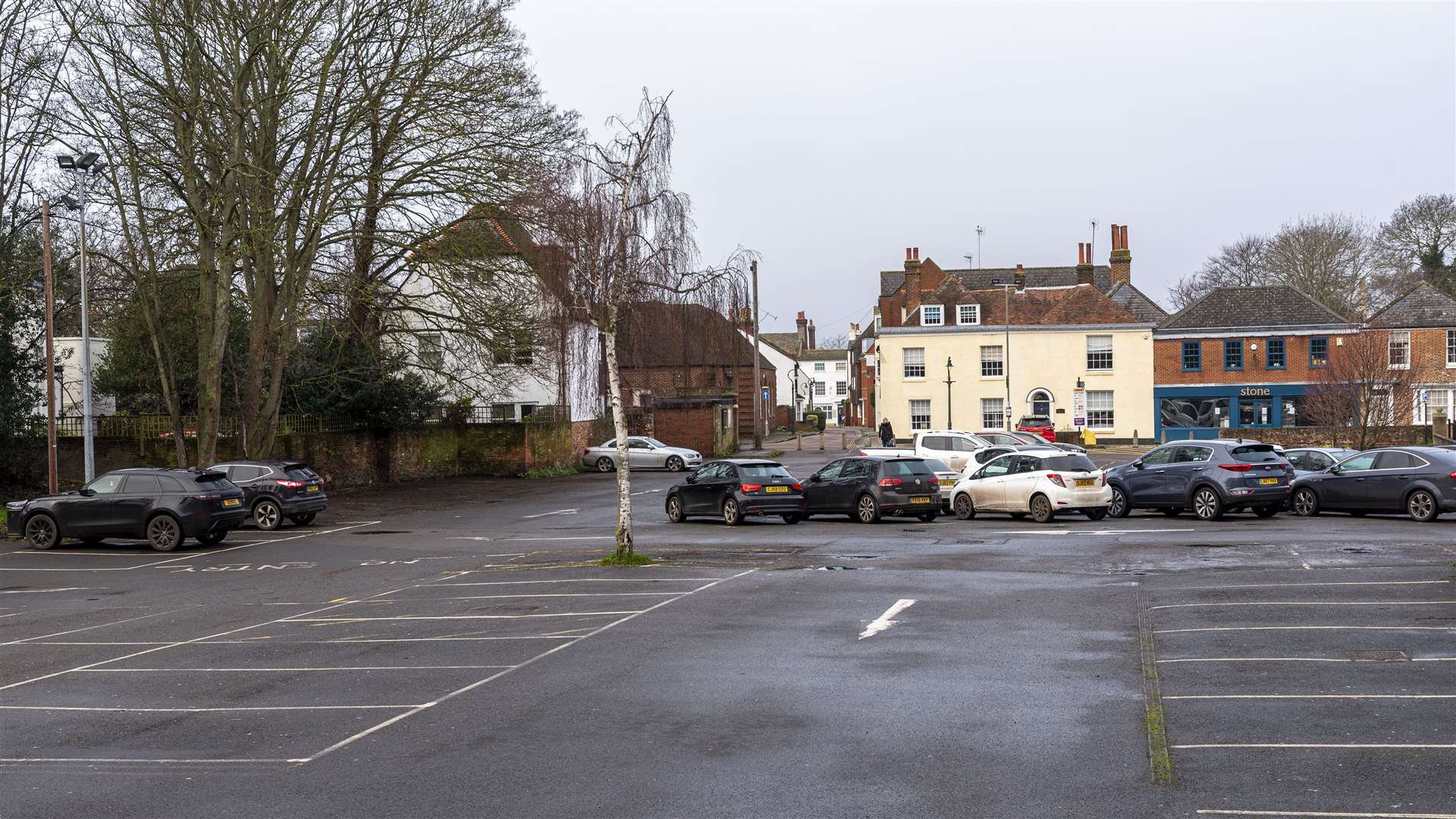 There were lots of empty spaces in the car parks. Picture: Jo Court