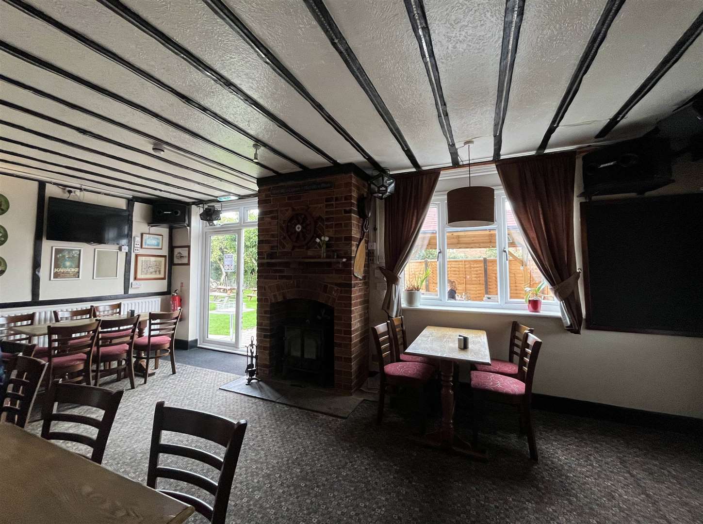 The current interior of the Three Mariners pub