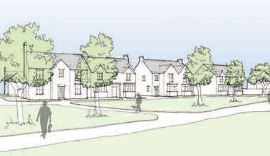 An artist's impression of what some of the new houses could look on Scocles Road development. Picture: JDA Architects