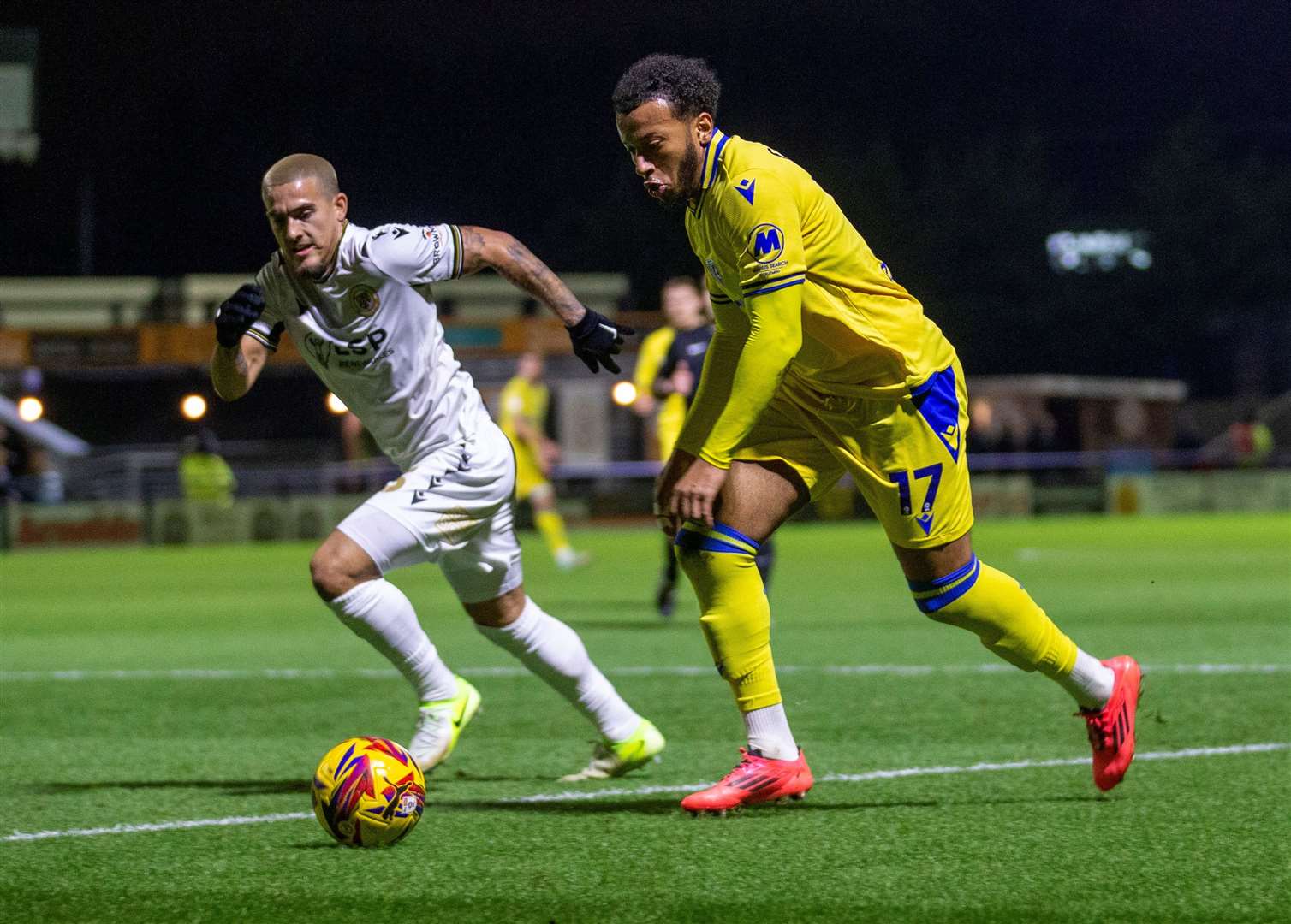 Bromley and Gillingham met in the Football League for the first time this season. Picture: @Julian_KPI