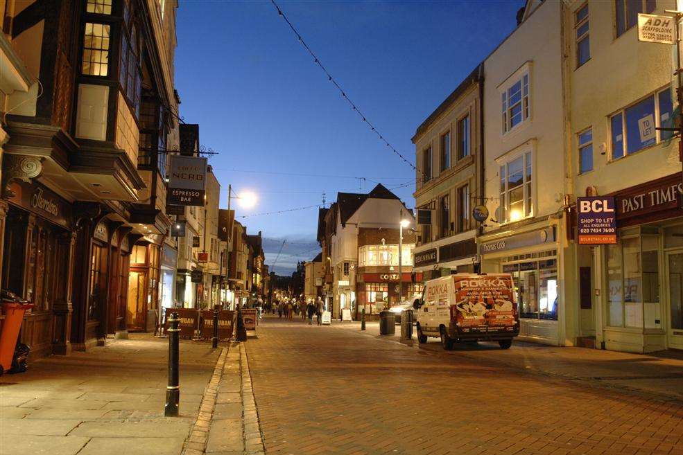 St Peters Street in Canterbury