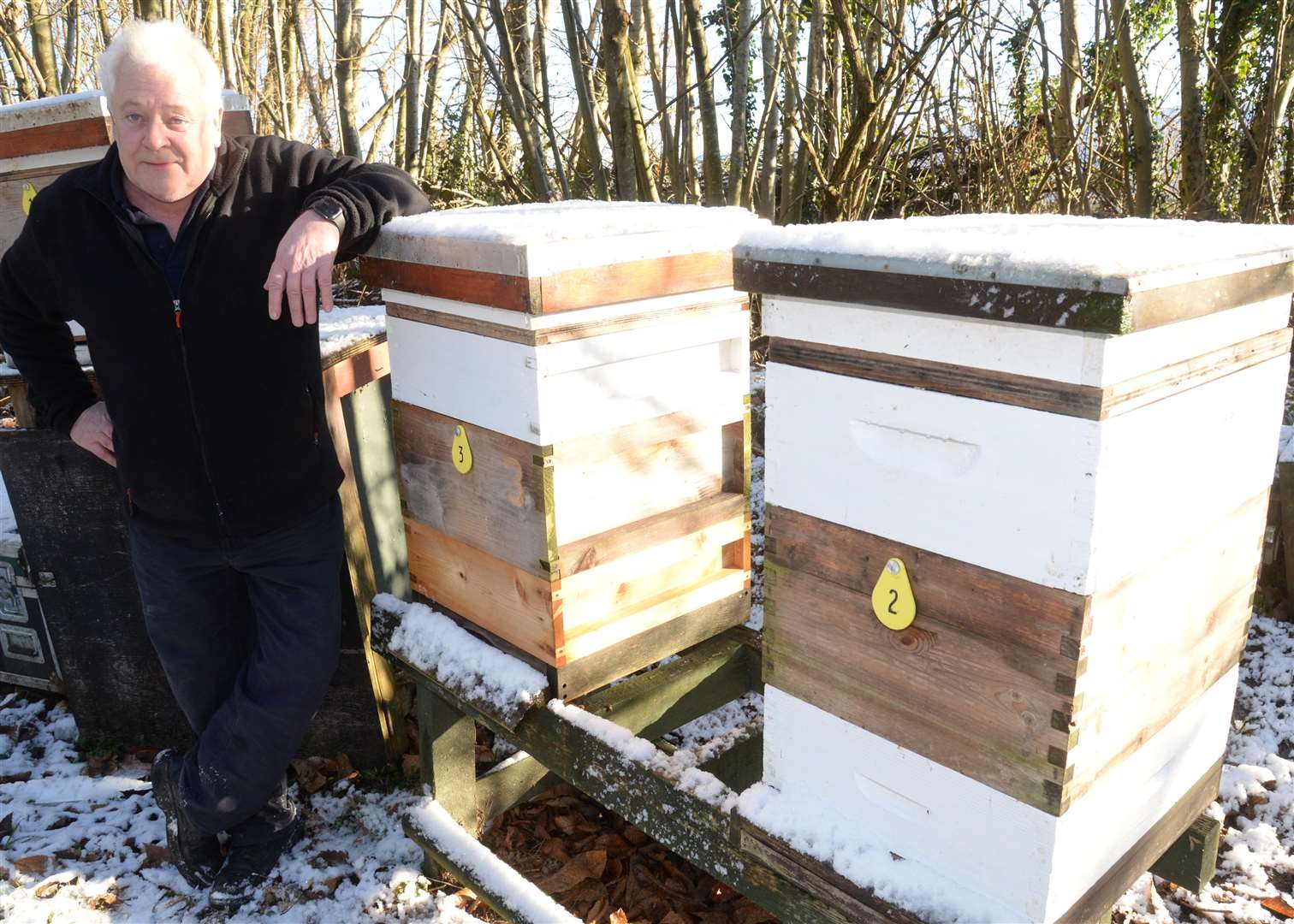 Michael Smith who has lost thousands of bees after vandals attacked the hives
