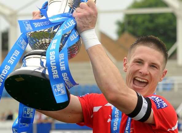 Play-off joy for Paul Lorraine and Ebbsfleet in 2011 Picture: Chris Whiteoak
