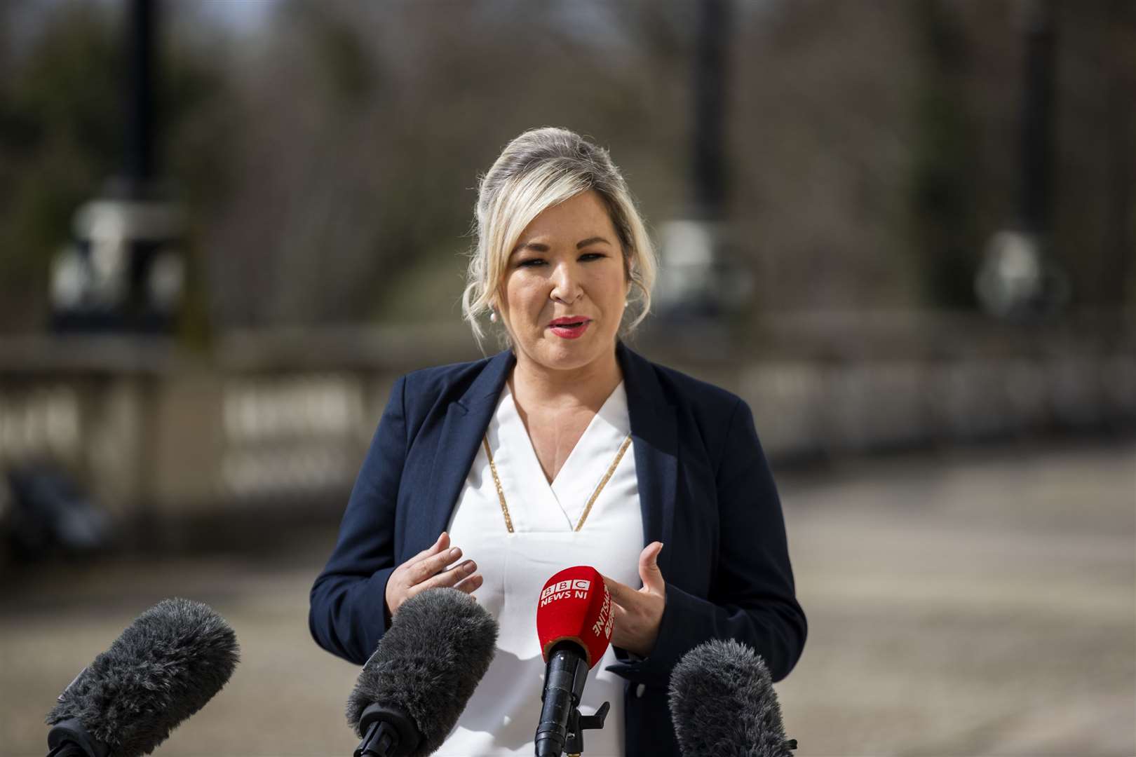 Deputy First Minster Michelle O’Neill was among the 24 Sinn Fein politicians considered for prosecution (Liam McBurney/PA)