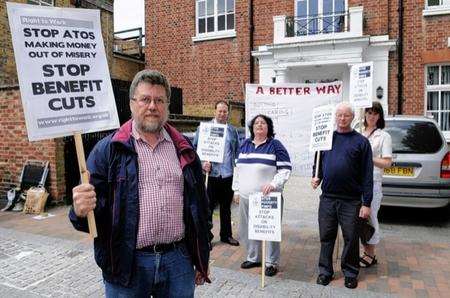 A previous Medway Against the Cuts protest