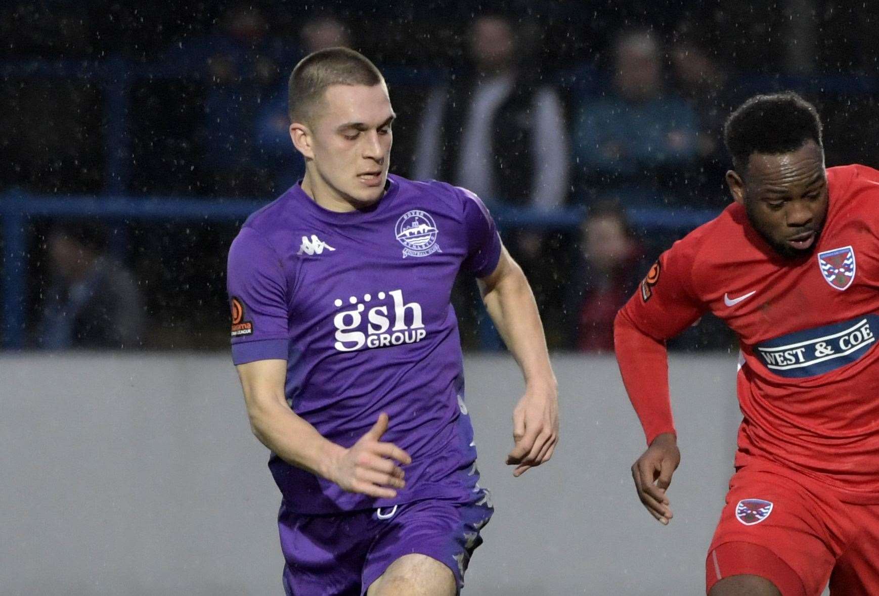 Teenager Noah Carney scored his first senior Dover goal last weekend at Havant. Picture: Barry Goodwin