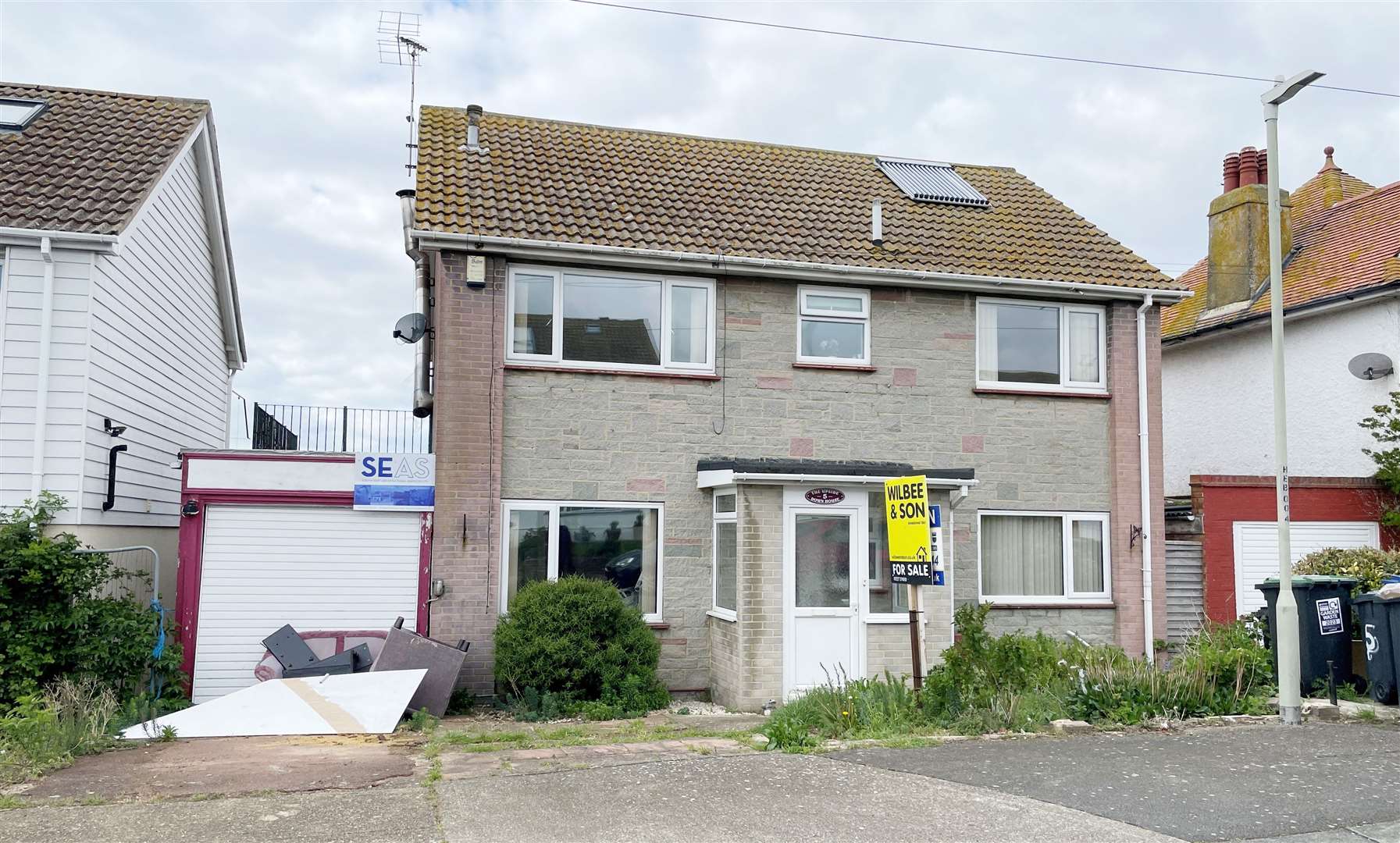 This detached four bedroom house with impressive sea views in Herne Bay has a guide price of £500,000-plus.