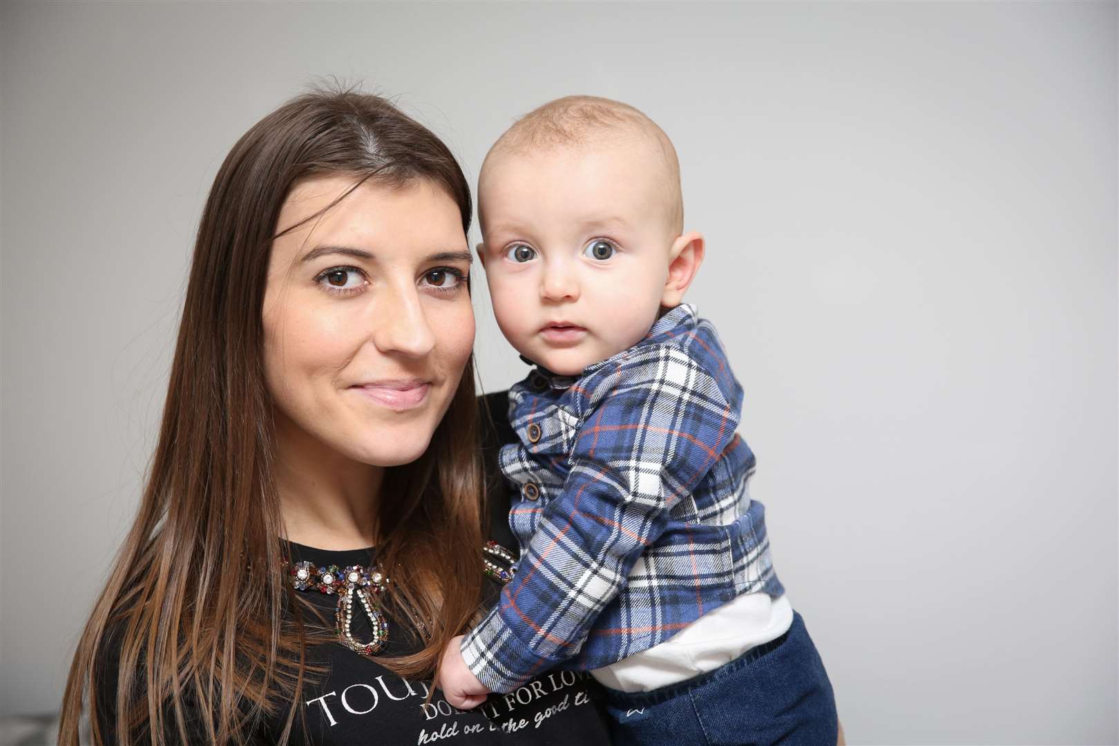 Cystic Fibrosis sufferer Carlie O'Hare from Sittingbourne with son Jude. Picture: Matthew Walker