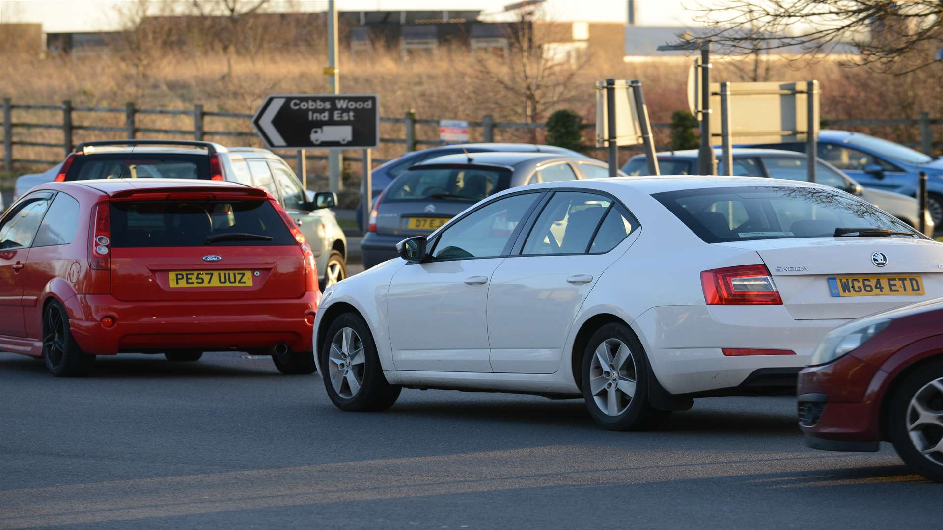 Traffic at the "Tank" roundabout