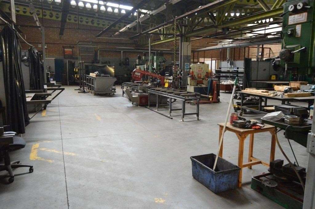 The engineering workshop at Swaleside Prison