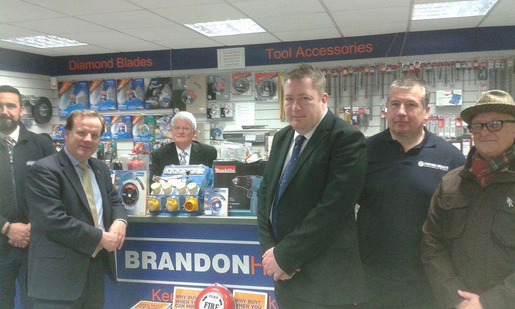 Brandon Hire donates tools