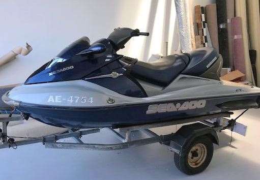 The Sea Doo jet ski which has been stolen