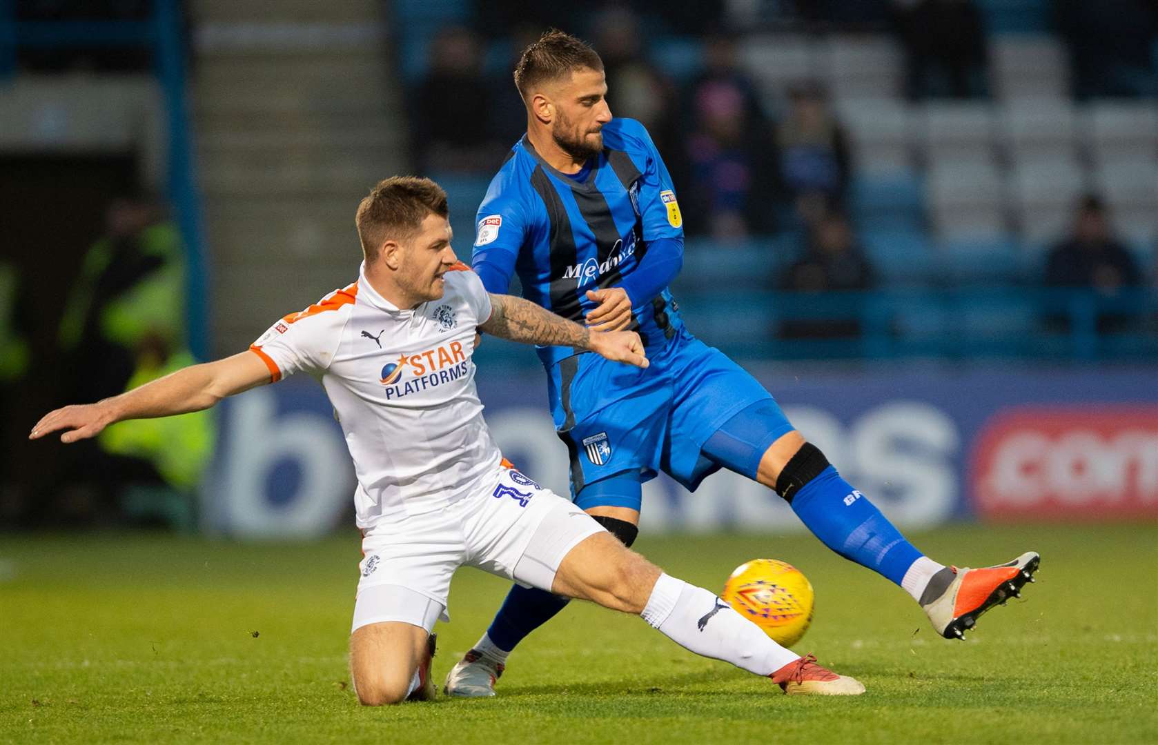 Gillingham defender Max Ehmer has been back in full training Picture: Ady Kerry