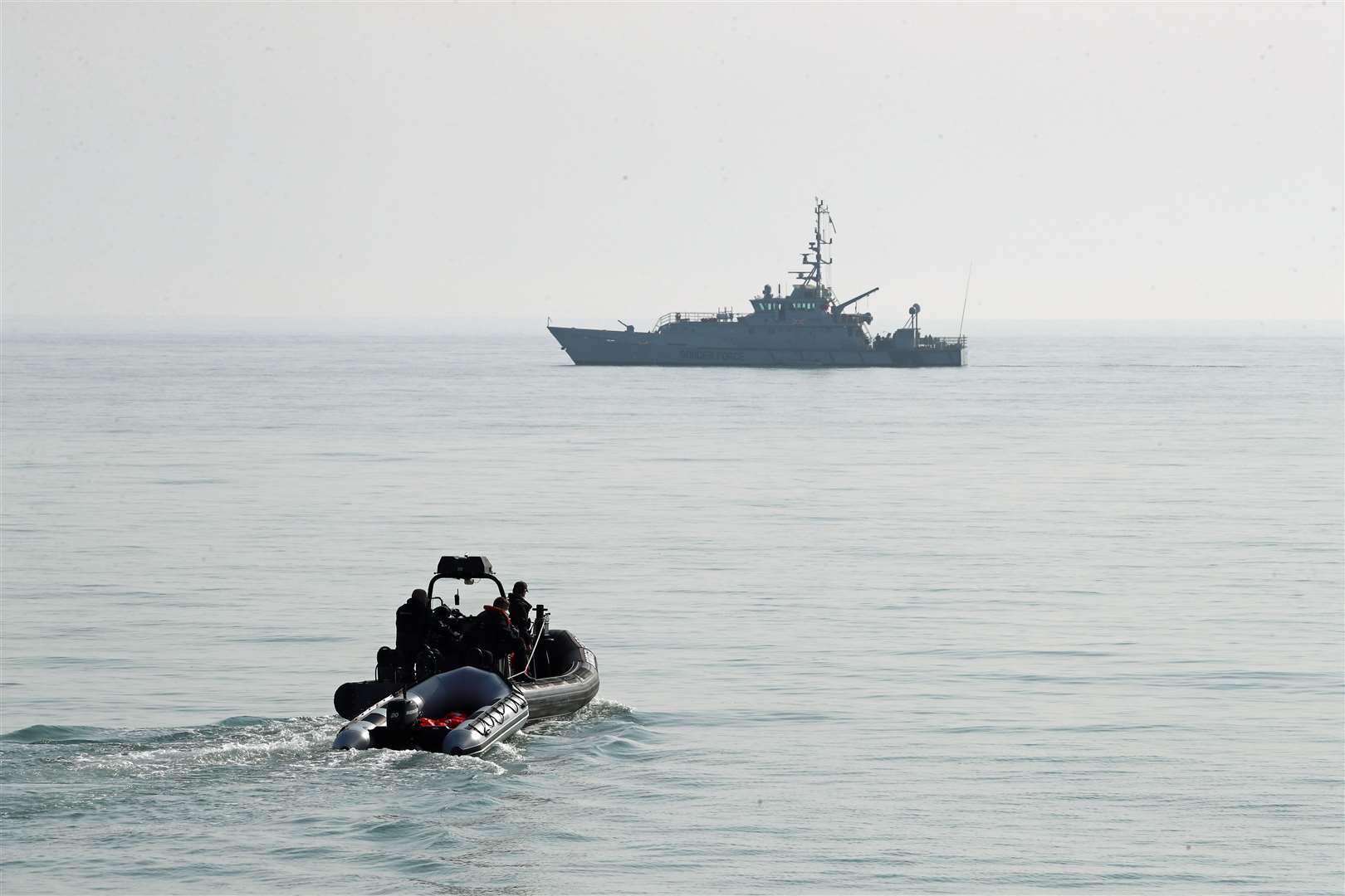 A baby has died after a migrant boat got into difficulty in the English Channel. Picture: PA