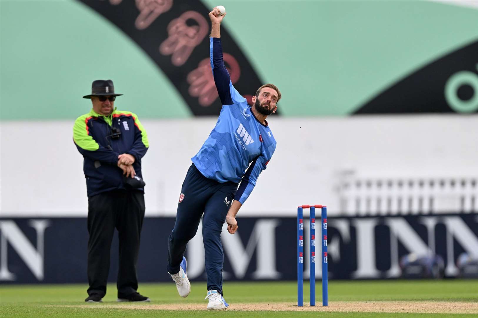 Jack Leaning – took two wickets in two balls against Essex last Sunday, only to see his hat-trick ball get hit for six. Picture: Keith Gillard