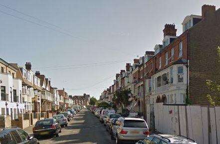 Surrey Road in Cliftonville where the body of a woman was found