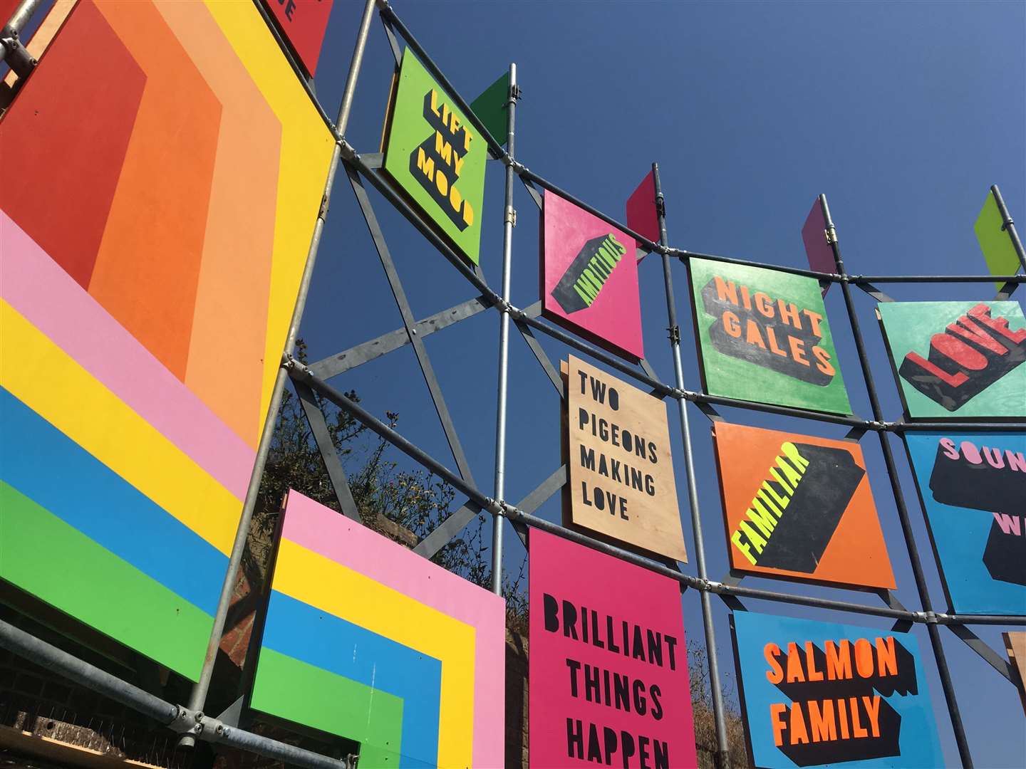 Morag Myerscough's Flock of Seagulls Bag of Stolen Chips