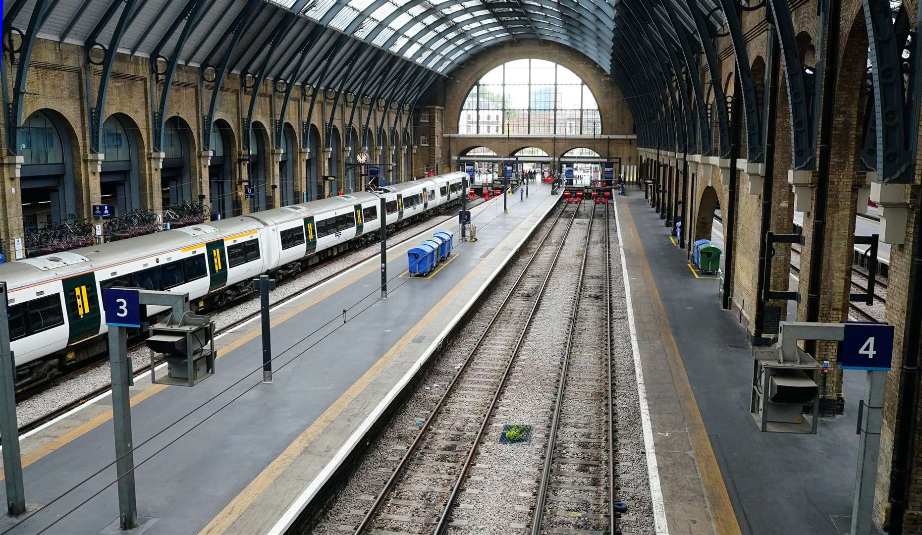 Rail strikes have caused massive disruption across the UK (Victoria Jones/PA)