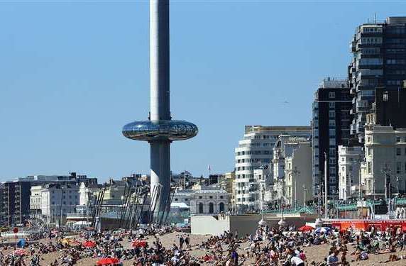 The Brighton i360 has shut. Picture: Gareth Fuller/PA