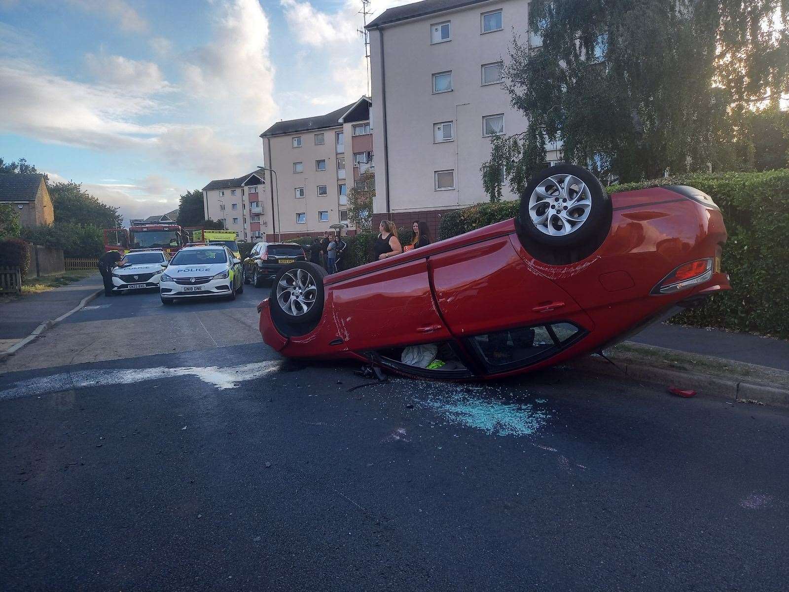 The MG6 on its roof