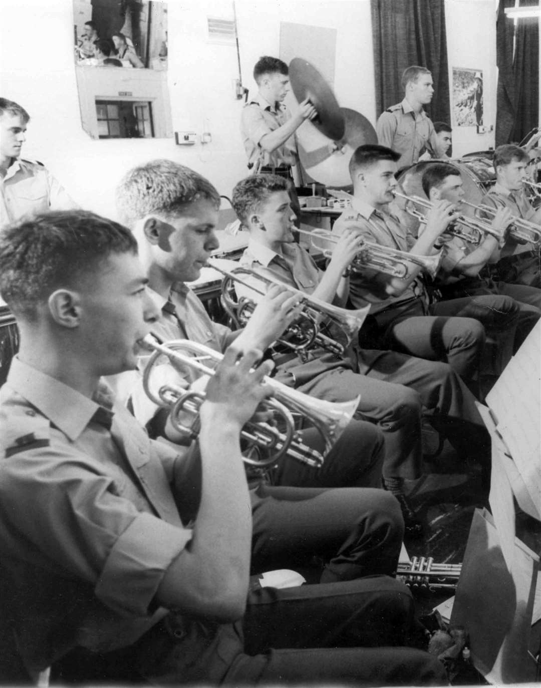 Defiant bandsmen showed the marines fighting spirit by playing just days after the explosion