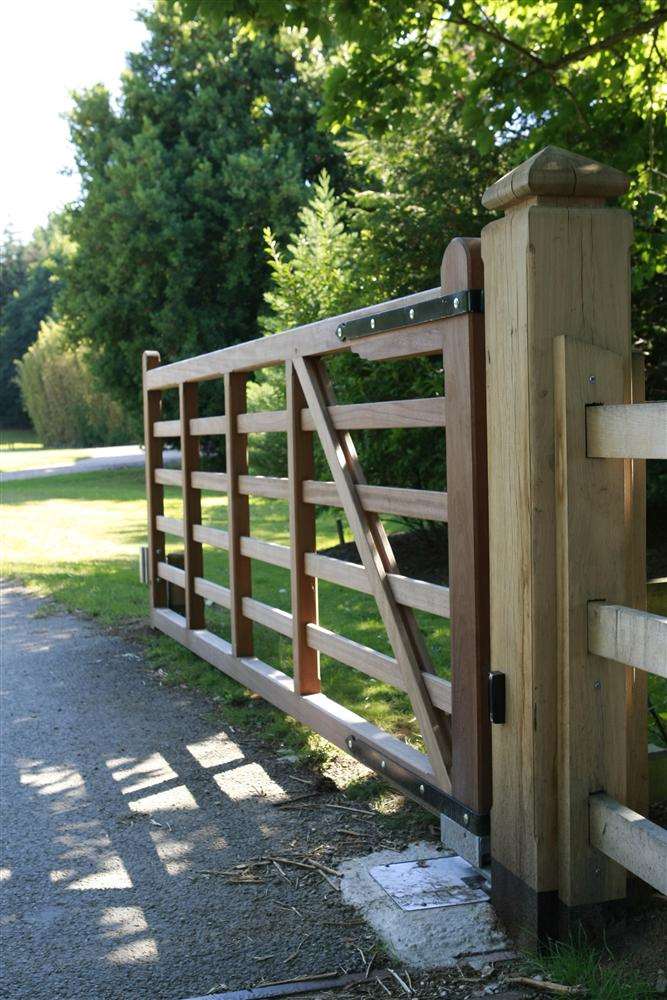 The new gates at Morghew Park