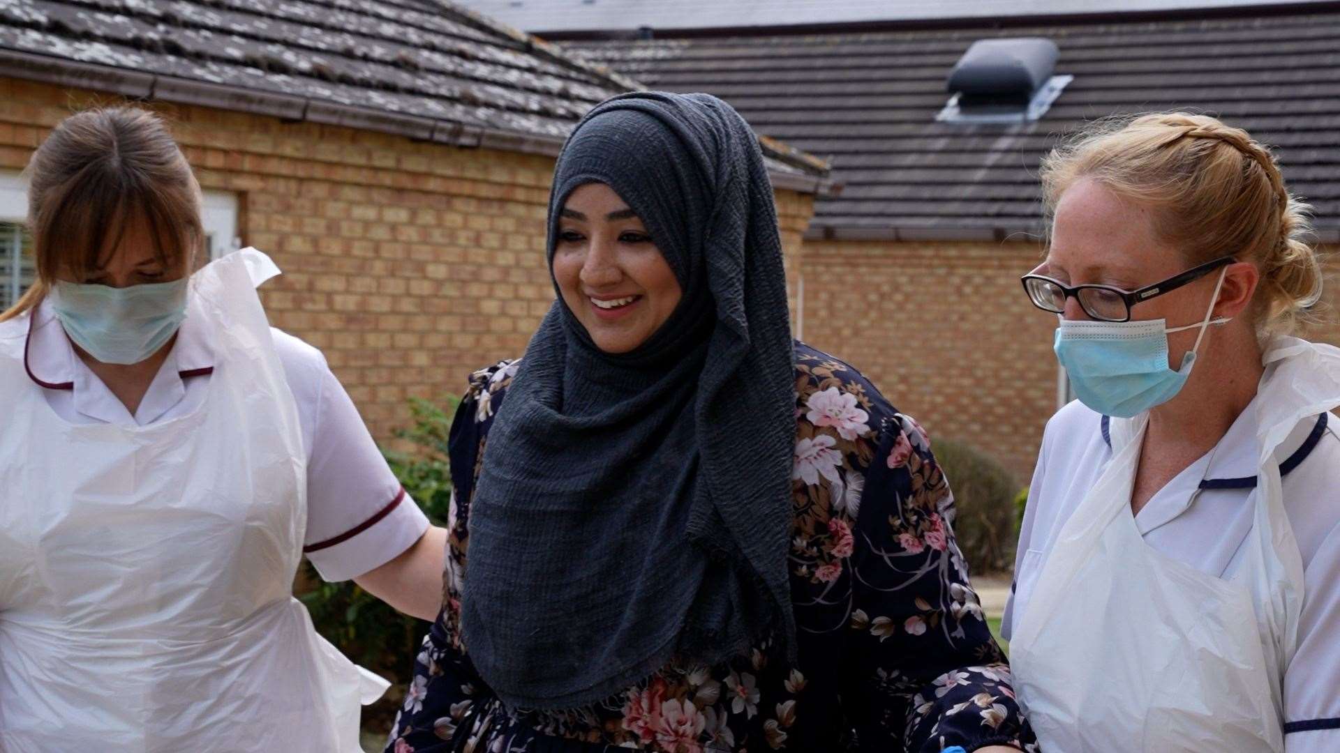 Hajrah Aslam said the rehab centre had ‘given me my life back’ (Askham Rehab/PA)