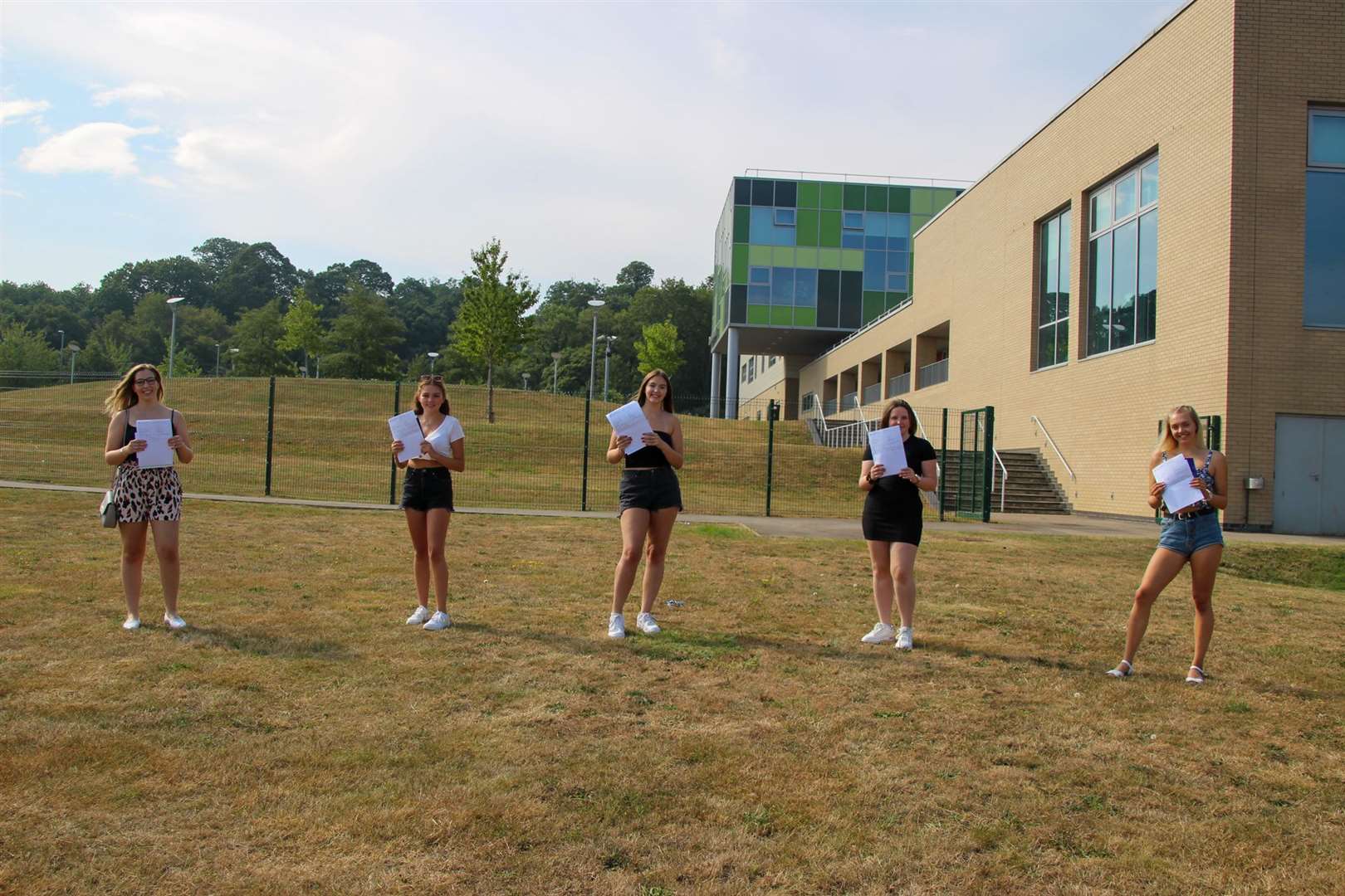 Cornwallis Academy students, from left, Gemma Barkaway, HarrietGoodwin, Katie Hayes, Chloe Nott and Hope Paice