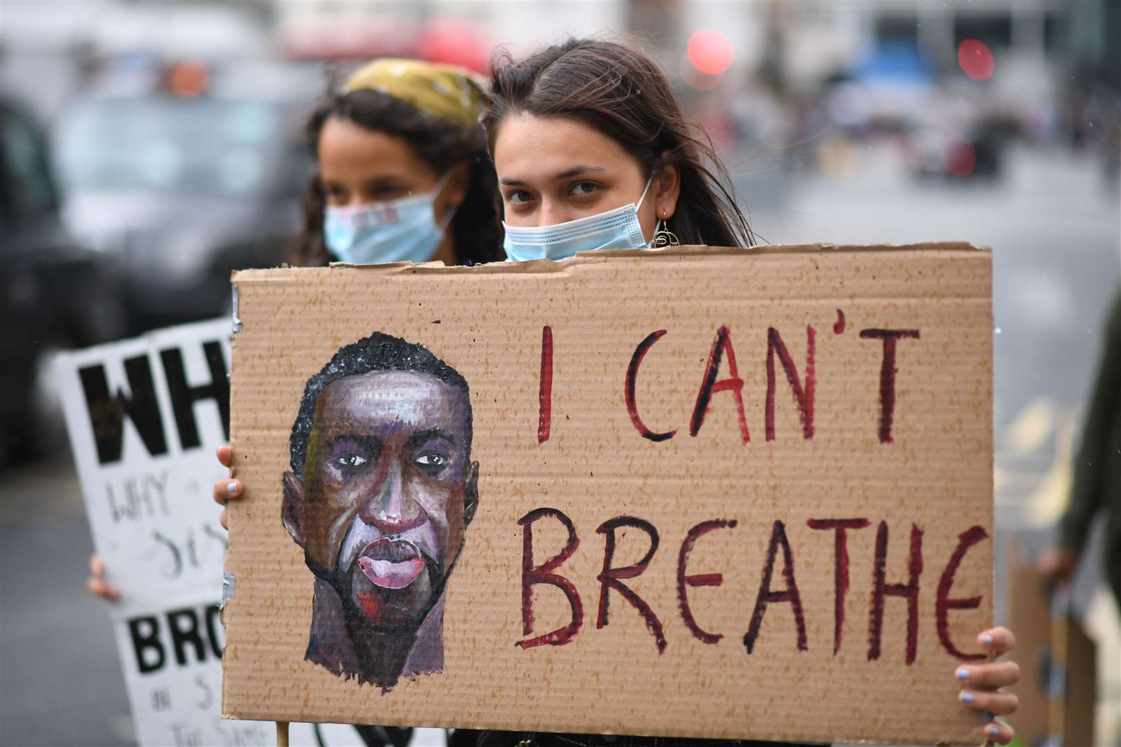 A protest rally near to Victoria station, London (Stefan Rousseau/PA)