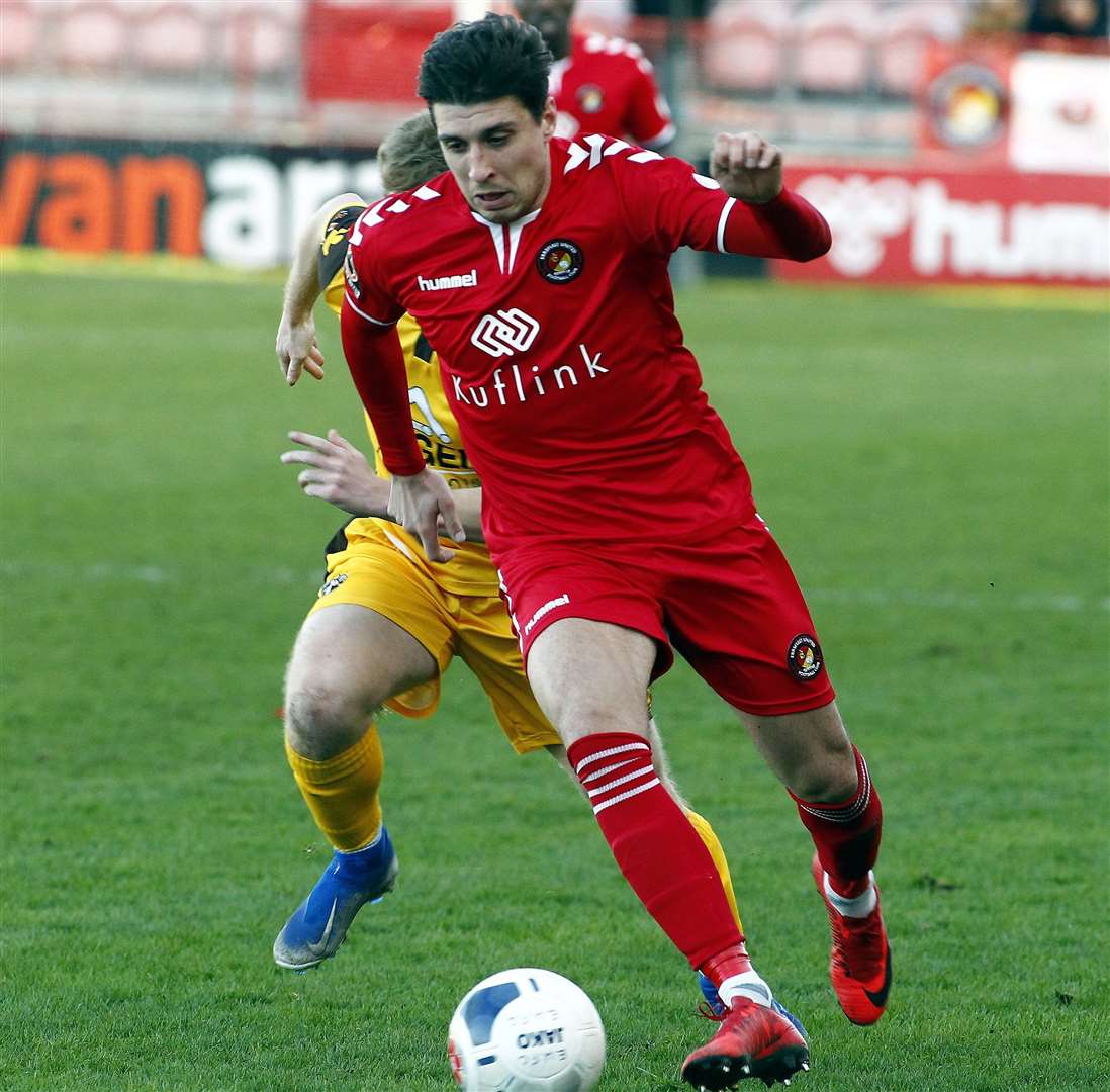 Adam Mekki has signed for Ebbsfleet United on a permanent basis. Picture: Sean Aidan