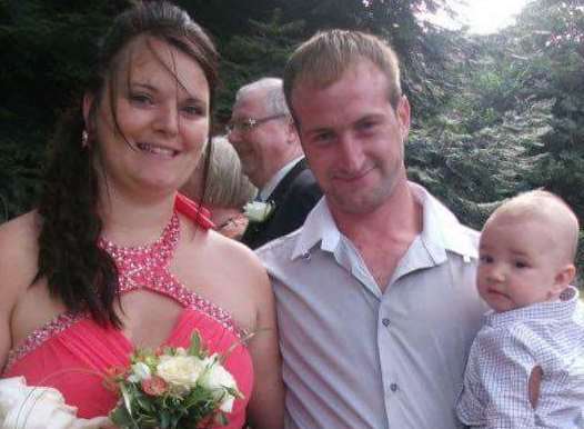 Natalie Watson and Joe Bisgin with their son Joe